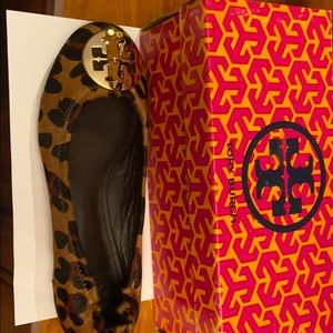 Tory Burch leopard print girls shoes